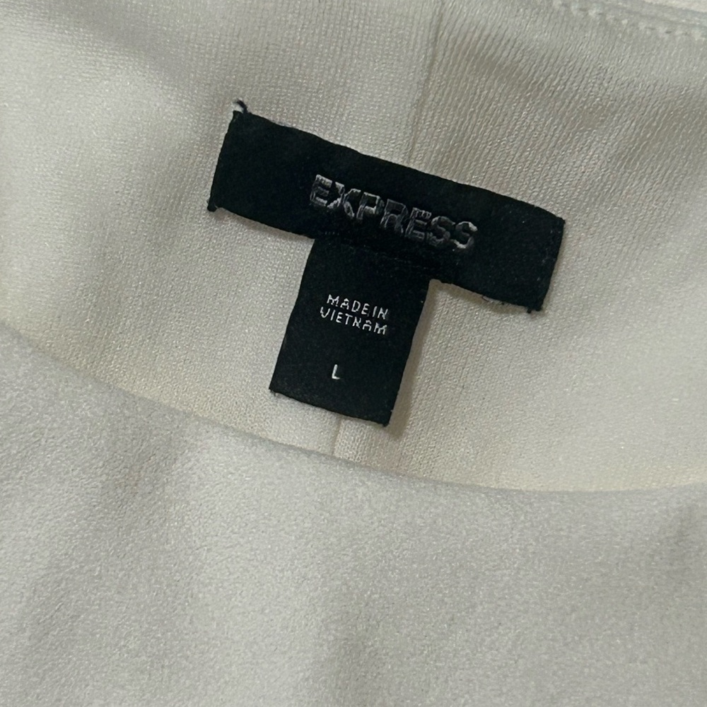 Express Crew Neck Cap Sleeve Tie Wrap Mini Sheath Dress - Picture 5 of 7